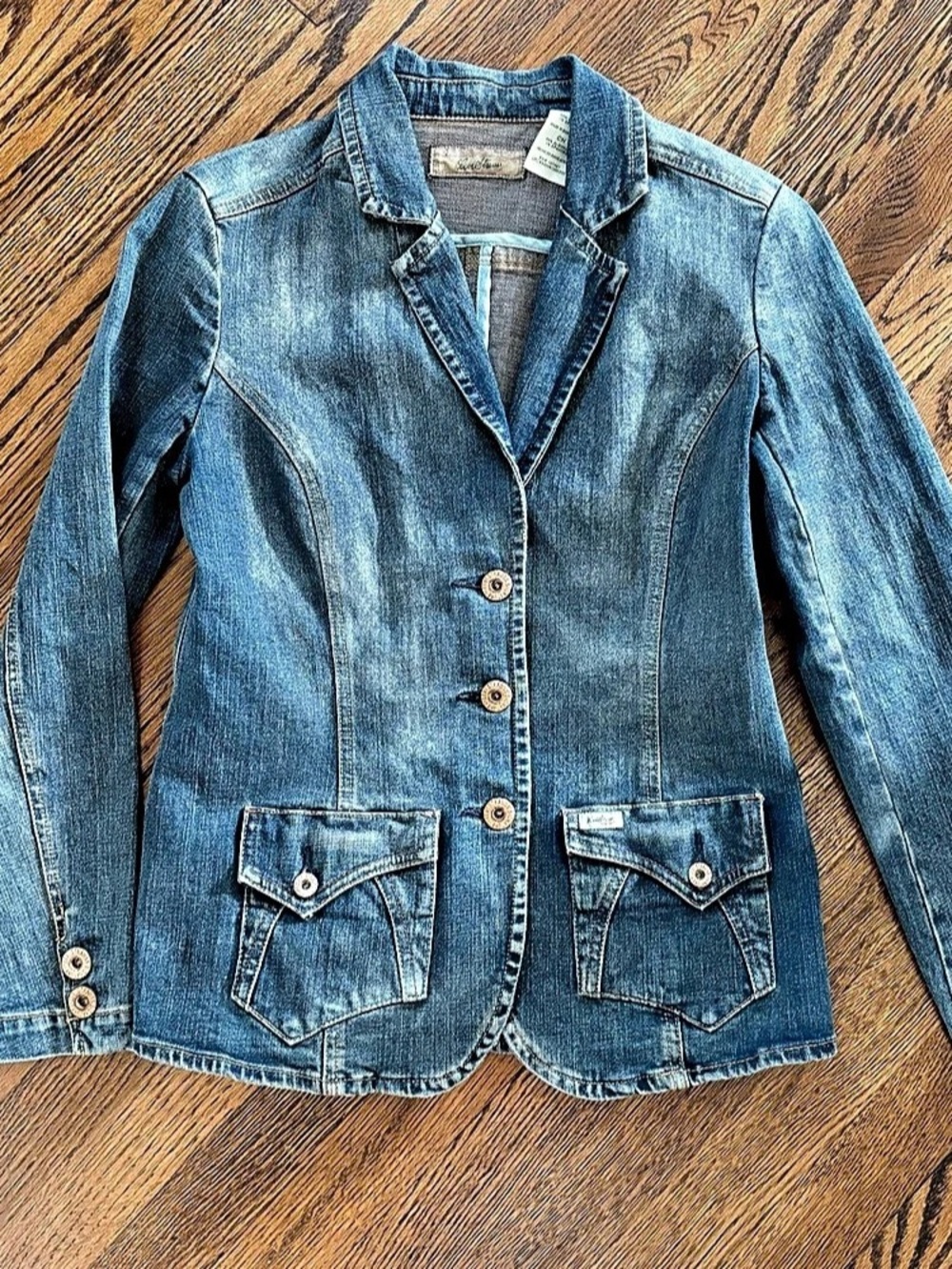 Vintage Levi Strauss Denim Blazer Jacket in Size Small